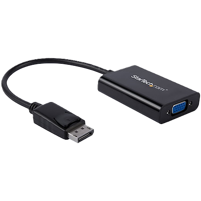 Adaptador De Video Displayport A Vga Con Audio Convertidor  Hembra Vga Hd15 A Macho Dp 1920x1200 - Startech.com Mod. Dp2vgaa