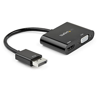 Adaptador De Video Displayport A Hdmi Vga - Dongle Convertidor Displayport 1.2 Hbr2 A Hdmi 2.0 O Vga 1080p - Startech.com Mod. Dp2vgahd20