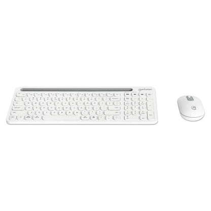 Teclados/manhattan/180580/kit De Teclado Y Mouse InalÁmbricos Con ConexiÓn Dual Usb Y Bluetooth