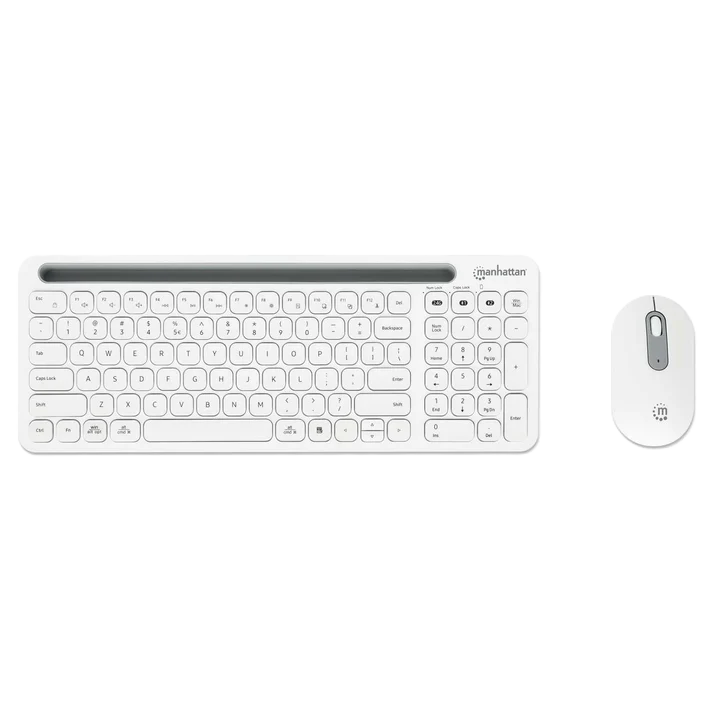 Teclados/manhattan/180580/kit De Teclado Y Mouse InalÁmbricos Con ConexiÓn Dual Usb Y Bluetooth