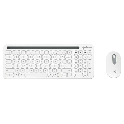 Teclados/manhattan/180580/kit De Teclado Y Mouse InalÁmbricos Con ConexiÓn Dual Usb Y Bluetooth