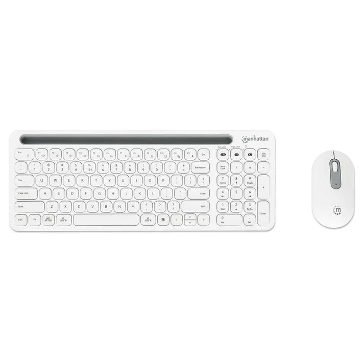 Teclados/manhattan/180580/kit De Teclado Y Mouse InalÁmbricos Con ConexiÓn Dual Usb Y Bluetooth