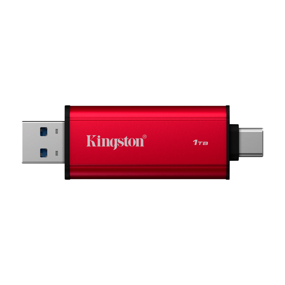 Unidad De Estado Solido Kingston Externo Dual Usb-a/c 1tb Gen 2 Lect.1050/escrit.950 Mb/s Portable Spsd/1tb