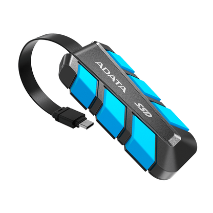 Unidad De Estado Solido Ssd Externo Adata Sc740 500gb Portatil Usb 3.2 Gen 2 Tipo C Windows Mac Android Ps5 Xbox X S Color Azul (sc740-500g-cbu)