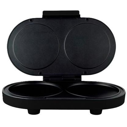 Parrilla Para Hotcakes Mirati / 1000w / Doble Parilla / Antiadherente / Negro
