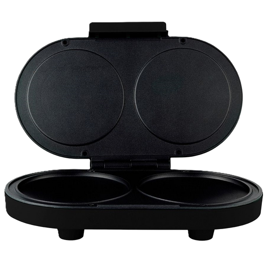 Parrilla Para Hotcakes Mirati / 1000w / Doble Parilla / Antiadherente / Negro