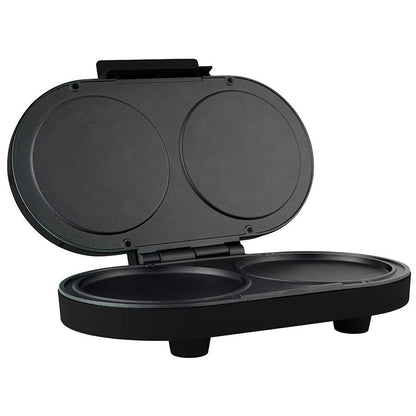 Parrilla Para Hotcakes Mirati / 1000w / Doble Parilla / Antiadherente / Negro