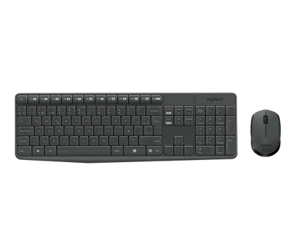 Teclado/mouse Logitech Mk235 Gris Inalambrico Usb Para Pc Alcance Hasta 10 Mts