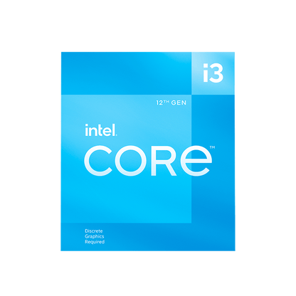 Procesador Intel Core I3-12100f S-1700 12a Gen /3.3 - 4.3 Ghz /cache 12mb /4 Cores /sin Graficos /con Disipador /computo Basico Ipa