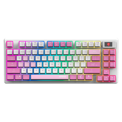 Teclado InalÁmbrico Msi Forge Gk600 Tkl W Violet Us InalÁmbrico / Bluetooth / Usb 2.0 / Rgb