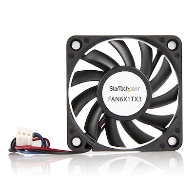 Ventilador Para Gabinete De Computadora - Ventilador Interno Para Torre - Ventilador 60x10mm Con Conector Tx3 - Startech.com Mod. Fan6x1tx3