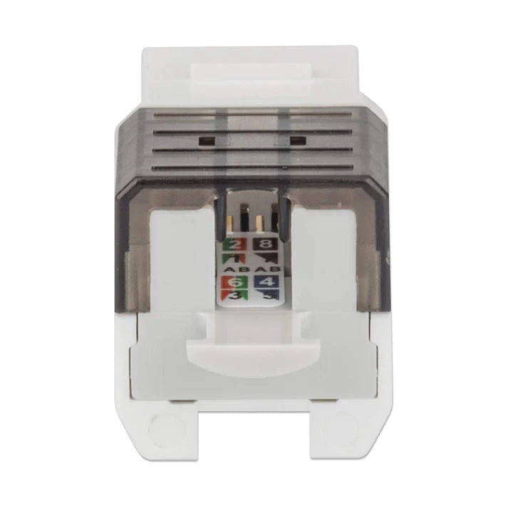 Jack,intellinet,772358, Cat 6a  De Impacto (keystone) Blanco