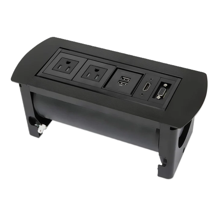 Caja ConexiÓn,manhattan,164832, Enchufe/usb/hdmi/vga, Para Mesa