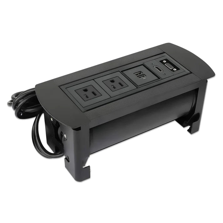 Caja ConexiÓn,manhattan,164832, Enchufe/usb/hdmi/vga, Para Mesa