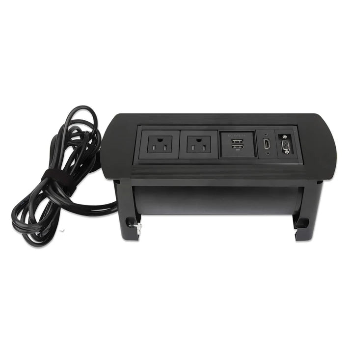 Caja ConexiÓn,manhattan,164832, Enchufe/usb/hdmi/vga, Para Mesa