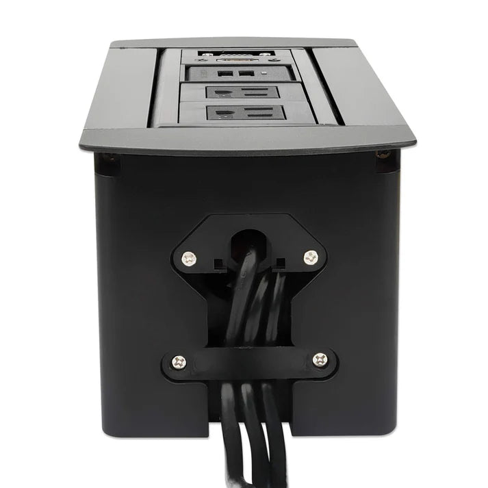 Caja ConexiÓn,manhattan,164832, Enchufe/usb/hdmi/vga, Para Mesa