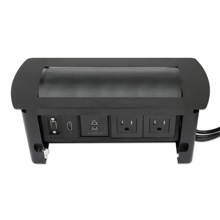 Caja ConexiÓn,manhattan,164832, Enchufe/usb/hdmi/vga, Para Mesa