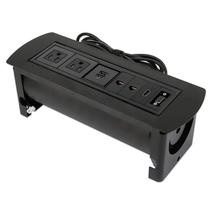 Caja Conexión,manhattan,164856, Enchufe/usb/hdmi/vga/red, Para Mesa