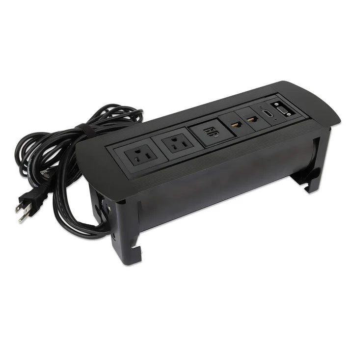 Caja Conexión,manhattan,164856, Enchufe/usb/hdmi/vga/red, Para Mesa