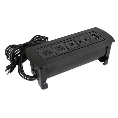 Caja Conexión,manhattan,164856, Enchufe/usb/hdmi/vga/red, Para Mesa