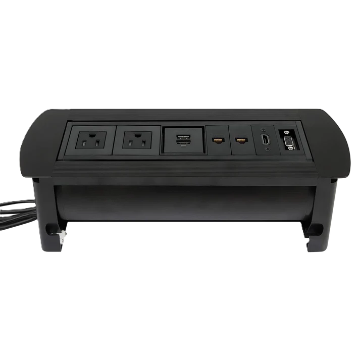 Caja Conexión,manhattan,164856, Enchufe/usb/hdmi/vga/red, Para Mesa