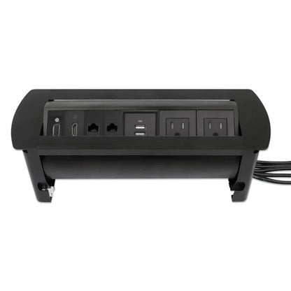 Caja Conexión,manhattan,164856, Enchufe/usb/hdmi/vga/red, Para Mesa