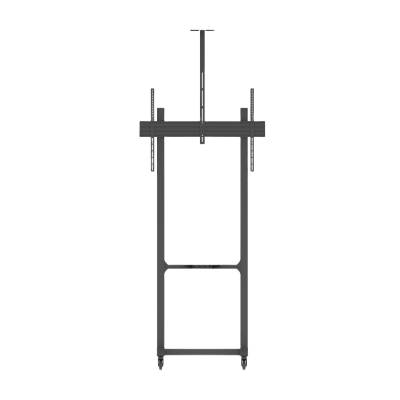 Montaje de Piso Móvil para Pantallas de  65 in a 100 in | vesa 100 x 100 hasta 1000 x 600 | carga máxima soportada 120kg| Fabricado en aluminio y acero