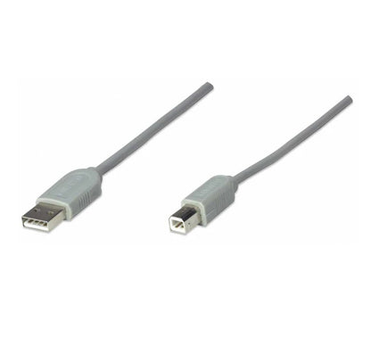 Cable Usb,manhattan,341028, A-b 4.5m, Gris