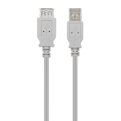 Cable Usb,manhattan,165211, Extension 1.8m, Gris