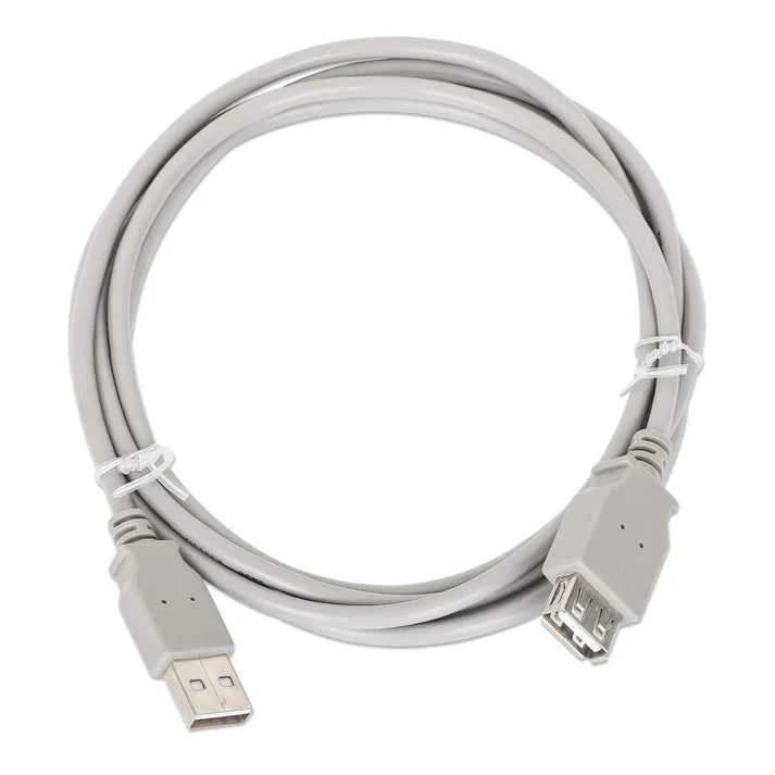 Cable Usb,manhattan,165211, Extension 1.8m, Gris