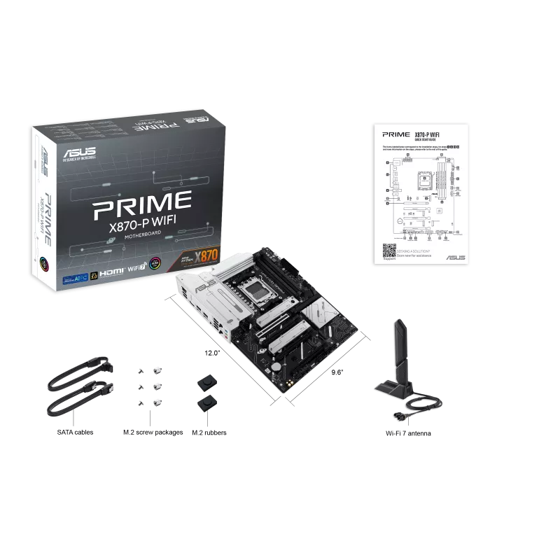 Mb Asus X870 Amd S-am5 9a Gen/4x Ddr5 5000/hdmi/4x M.2/9x Usb3.2/usb-c/wifi 7/bluetooth/atx/gama Alta
