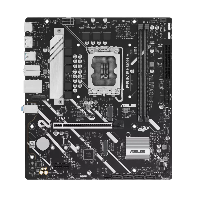 Mb Asus H810 Intel S-1851 Serie 2 /2x Ddr5 6400 /hdmi /dp /2x M.2 /2x Usb 3.2 /micro Atx /gama Basica