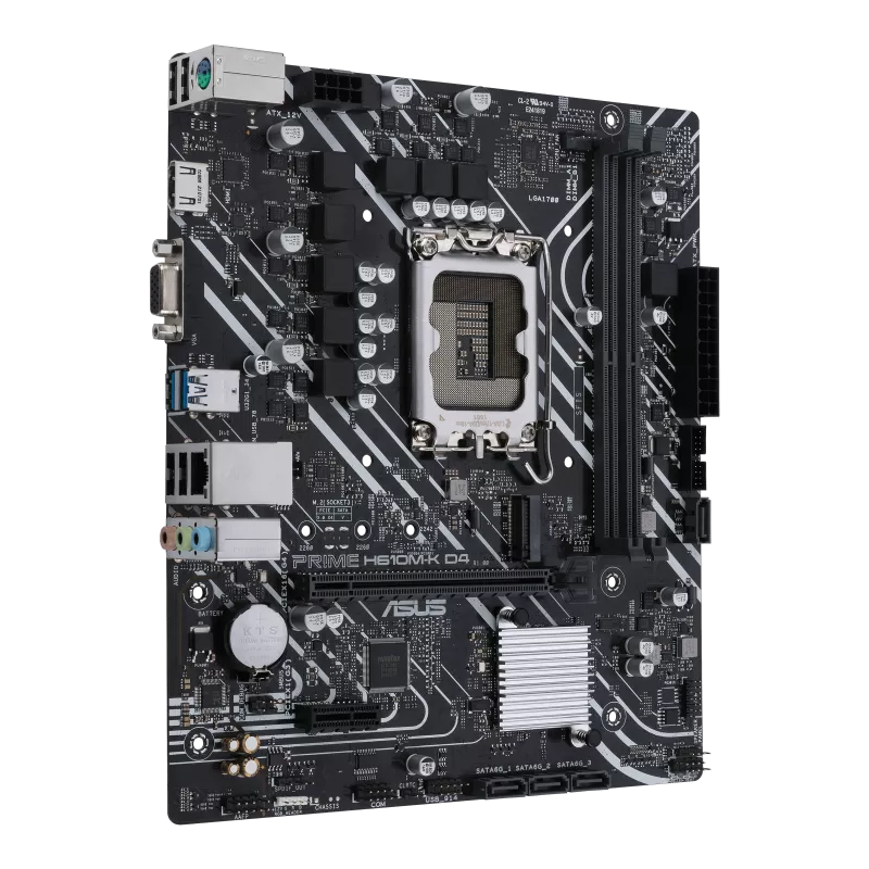 Mb Asus H610 Intel S-1700 14a Gen/2x Ddr4 2666/hdmi/d-sub/m.2/2x Usb3.2/micro Atx/gama Basica