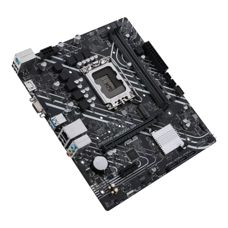 Mb Asus H610 Intel S-1700 14a Gen/2x Ddr4 2666/hdmi/d-sub/m.2/2x Usb3.2/micro Atx/gama Basica