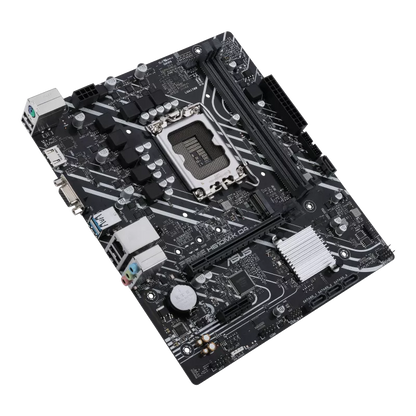 Mb Asus H610 Intel S-1700 14a Gen/2x Ddr4 2666/hdmi/d-sub/m.2/2x Usb3.2/micro Atx/gama Basica