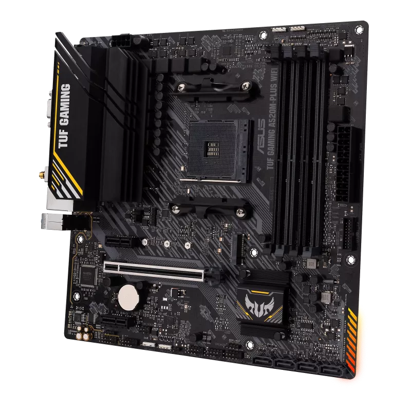 Mb Asus A520 Amd S-am4 5a Gen/4x Ddr4 2800/2x Dp/hdmi/d-sub/m.2/4x Usb3.2/micro Atx/gama Basica