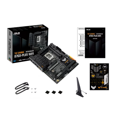 Mb Asus B760 Intel S-1700 14a Gen/4x Ddr5 5000/dp/hdmi/m.2/5x Usb 3.2/usb-c/wifi 6/bluetooth/atx/gama Media/gamer/rgb