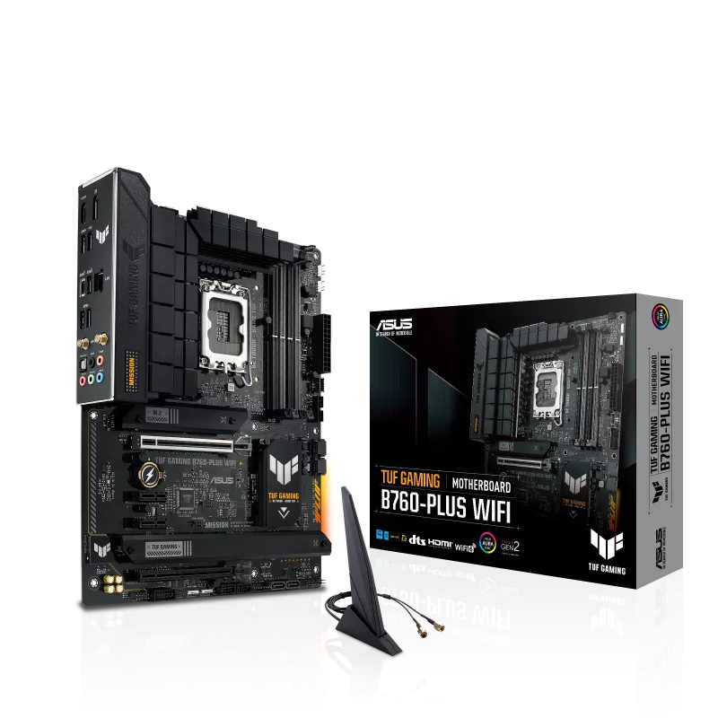 Mb Asus B760 Intel S-1700 14a Gen/4x Ddr5 5000/dp/hdmi/m.2/5x Usb 3.2/usb-c/wifi 6/bluetooth/atx/gama Media/gamer/rgb