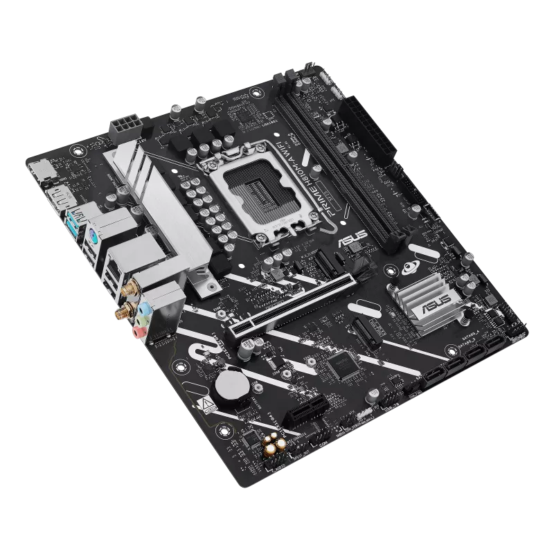 Mb Asus H810 Intel S-1851 Serie 2 /2x Ddr5 6400 /hdmi /dp /2x M.2 /2x Usb 3.2 /wifi 6 /bluetooth /micro Atx /gama Basica