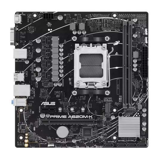 Mb Asus A620 Amd S-am5 9a Gen /2x Ddr5 5200 /hdmi /vga /m.2 /4x Usb 3.2 /micro Atx /gama Basica