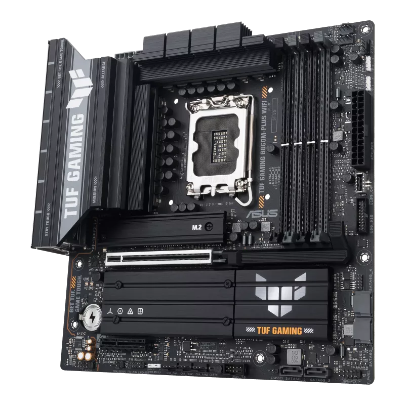 Mb Asus B860 Intel S-1851 Serie 2 /4x Ddr5 8666 /hdmi /dp /dp Tipo-c /6x Usb3.2 /wifi 7 /bluetooth /micro Atx /gama Media /gamer