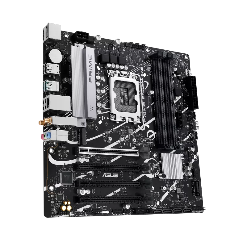 Mb Asus B760 Intel S-1700 14a Gen /4x Ddr5 5600 /hdmi /dp /3x M.2 /2x Usb 3.2 /wifi 6/bluetooth /micro Atx /gama Media