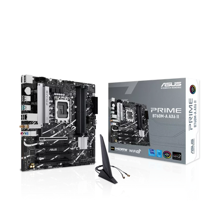 Mb Asus B760 Intel S-1700 14a Gen /4x Ddr5 5600 /hdmi /dp /3x M.2 /2x Usb 3.2 /wifi 6/bluetooth /micro Atx /gama Media