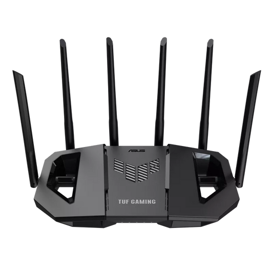 Router Asus Tuf-be6500 /688-5764mbps /2.4 Y 5ghz /1x Wan /3x Lan /6x Antenas Ext /wifi 7 /mu-mimo /ofdma /aimesh /gaming