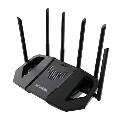 Router Asus Tuf-be6500 /688-5764mbps /2.4 Y 5ghz /1x Wan /3x Lan /6x Antenas Ext /wifi 7 /mu-mimo /ofdma /aimesh /gaming