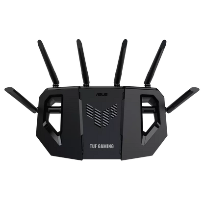 Router Asus Tuf-be6500 /688-5764mbps /2.4 Y 5ghz /1x Wan /3x Lan /6x Antenas Ext /wifi 7 /mu-mimo /ofdma /aimesh /gaming