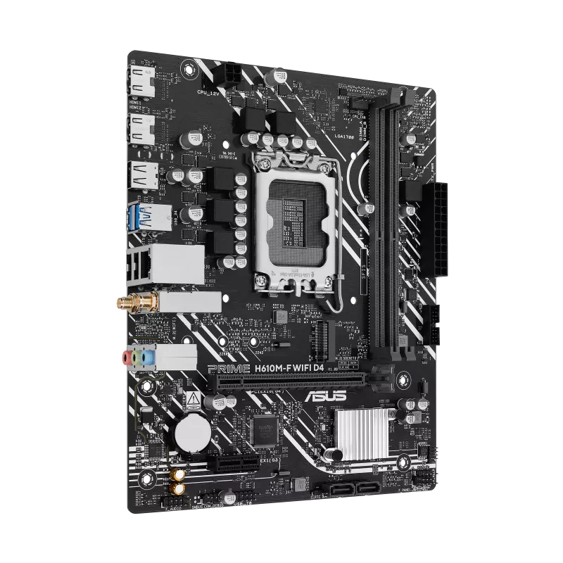 Mb Asus H610 Intel S-1700 14a Gen /2x Ddr4 3200 /2x Hdmi /m.2 /2x Usb 3.2 /wifi 6 /bluetooth /micro Atx /gama Basica