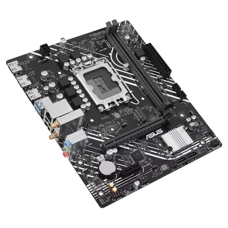 Mb Asus H610 Intel S-1700 14a Gen /2x Ddr4 3200 /2x Hdmi /m.2 /2x Usb 3.2 /wifi 6 /bluetooth /micro Atx /gama Basica