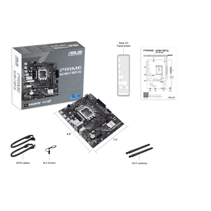 Mb Asus H610 Intel S-1700 14a Gen /2x Ddr4 3200 /2x Hdmi /m.2 /2x Usb 3.2 /wifi 6 /bluetooth /micro Atx /gama Basica