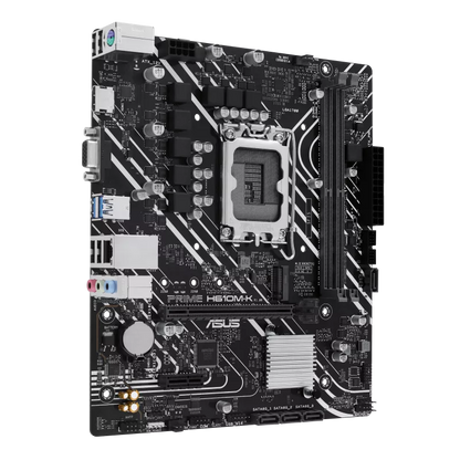 Mb Asus H610 Intel S-1700 12a Gen/2x Ddr5 5600/hdmi/d-sub/m.2/2x Usb3.2/micro Atx/gama Basica